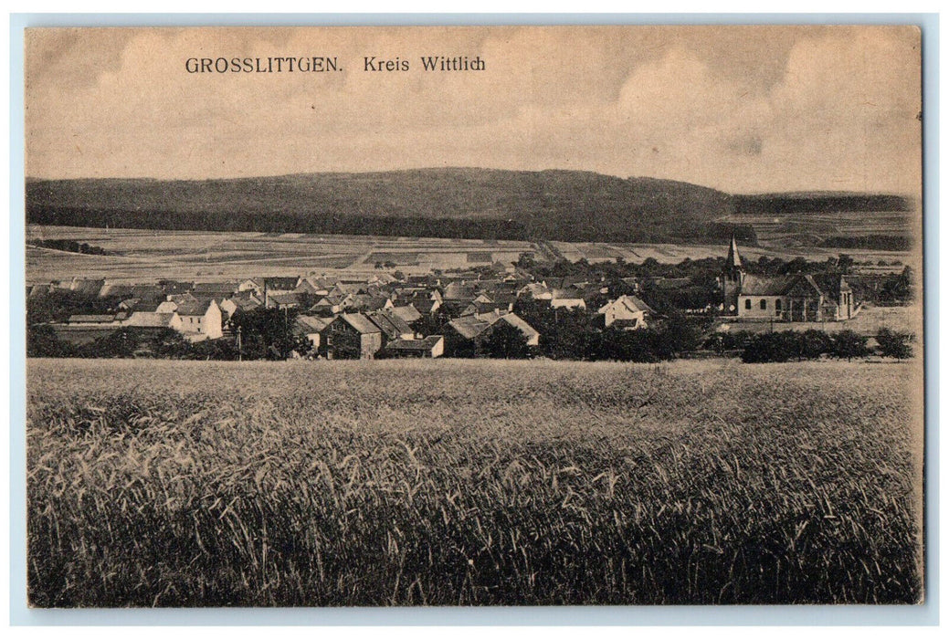 1918 Kreis Wittlich Grosslittgen Rhineland-Palatinate Germany Posted Postcard