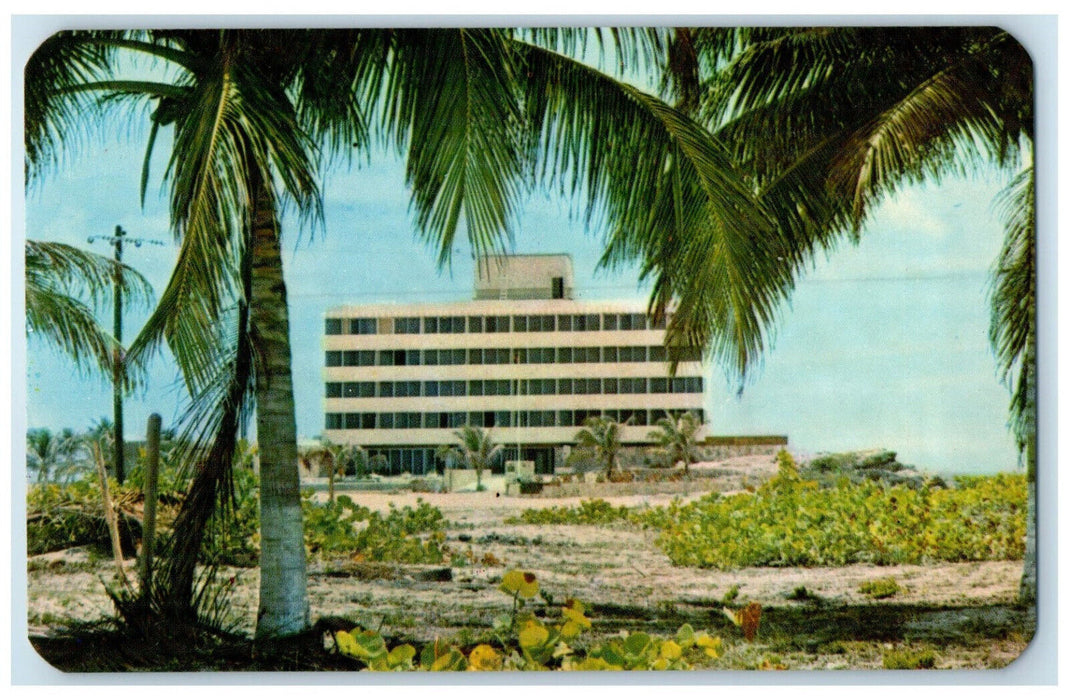 c1950's View to the Zazil-Ha Hotel Playa del Carmen Mexico Postcard