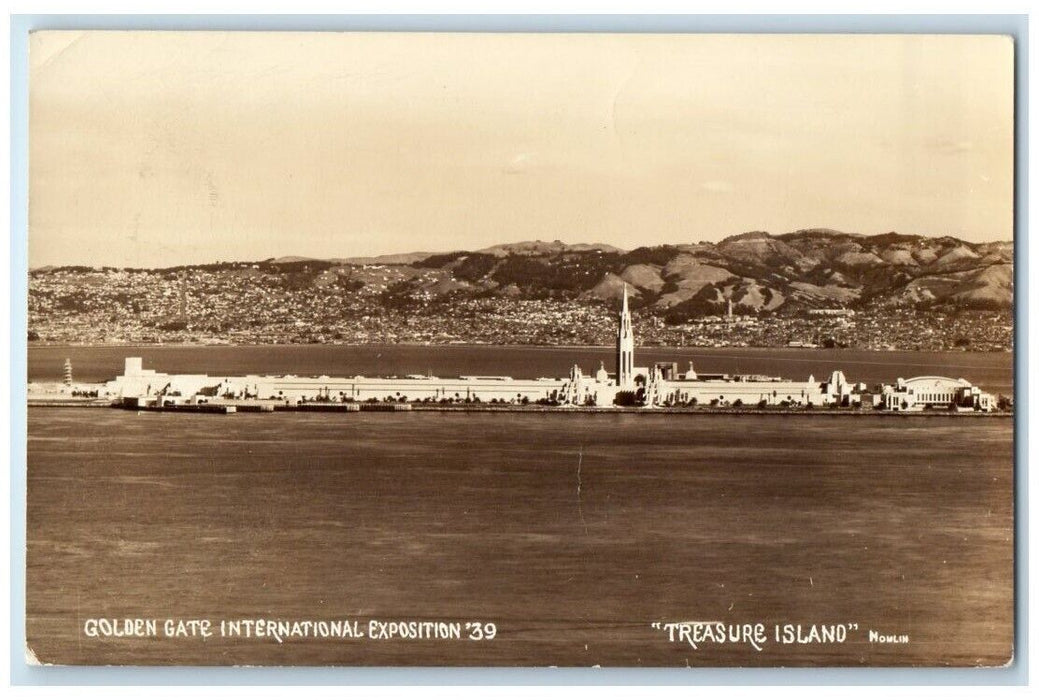 1939 Treasure Island Golden Gate Expo San Francisco CA RPPC Photo Postcard