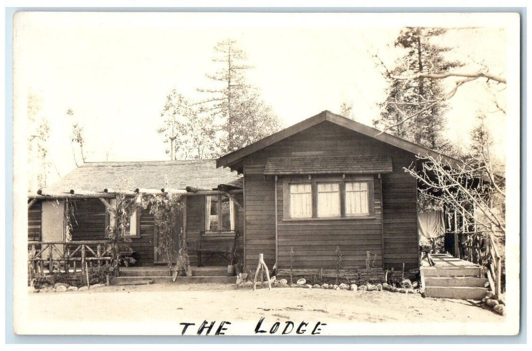 c1910's The Lodge View Robinson & Crandall Palo Alto CA RPPC Photo Postcard