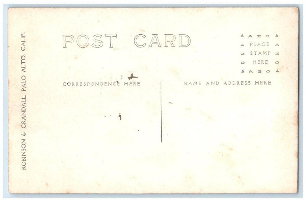 c1910's The Lodge View Robinson & Crandall Palo Alto CA RPPC Photo Postcard