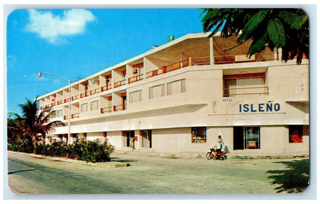 c1950's Hotel Caribe Isleno Cozumel Quintana Roo Mexico Vintage Postcard