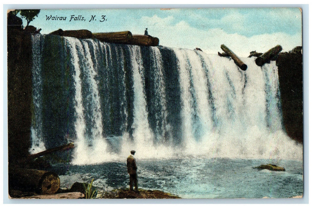 c1905 View of Water Falls Wairu Falls New Zealand Maoriland Unposted Postcard