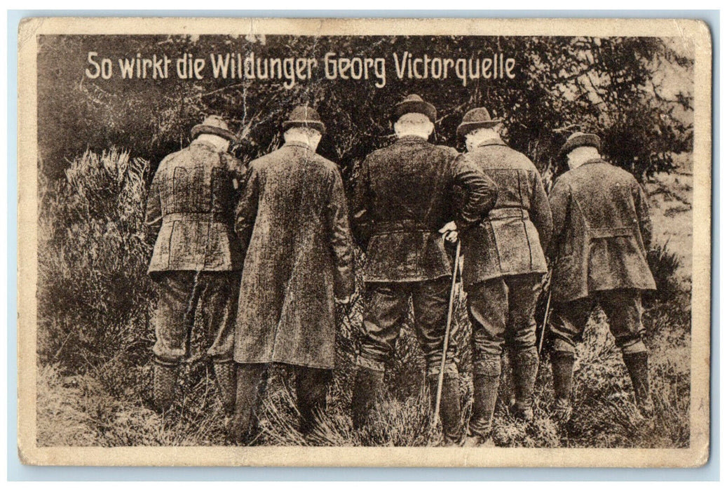 c1920's This is How the Wildunger Georg Victorquelle Works Germany Postcard