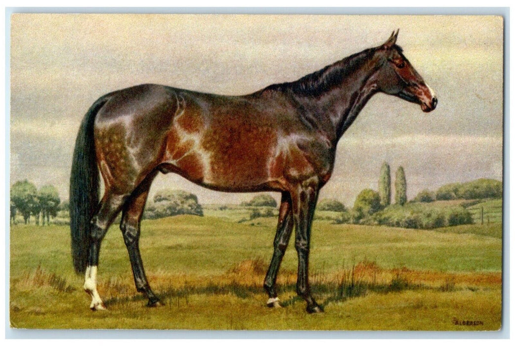 c1930's Horse Art Scene Farm Animals Switzerland Unposted Vintage Postcard