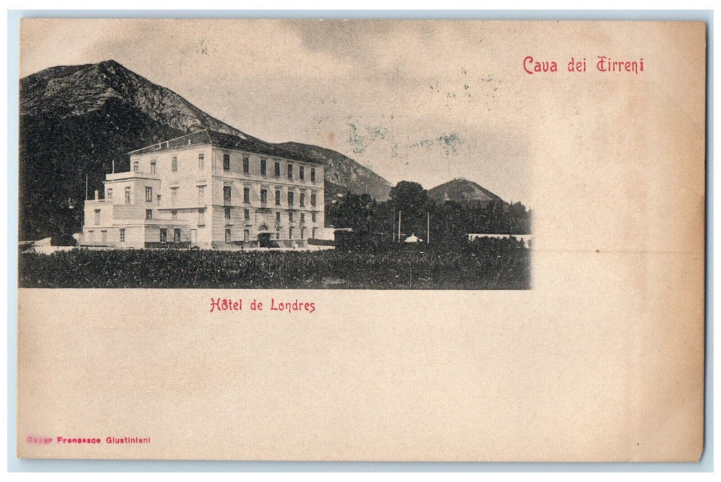 c1905 Hotel De Londers Cava Dei Firreni Campania Italy Antique Postcard