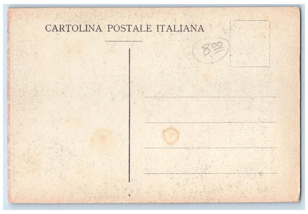 c1910's Floating Woman Nude Baccante Stars Unposted Antique Postcard