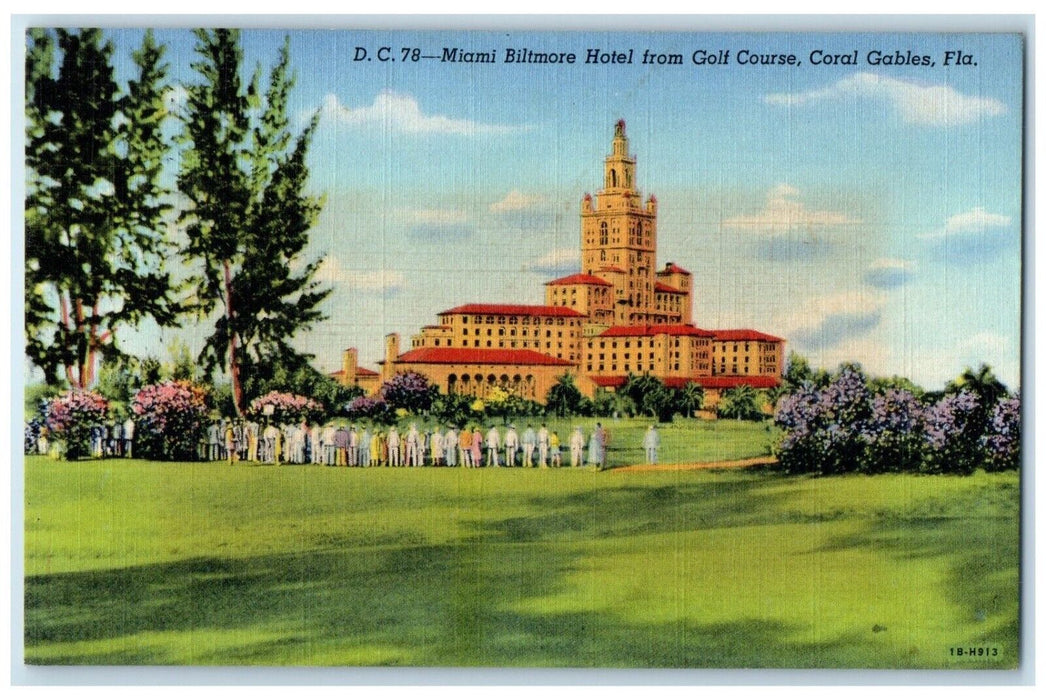 c1940 Miami Biltmore Hotel Golf Course Coral Gables Florida FL Unposted Postcard