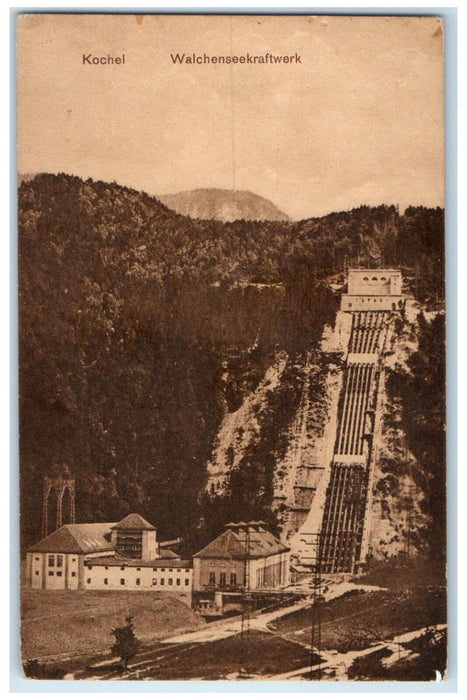 c1910 Kochel-Walchensee Power Plant Germany Posted Antique Postcard