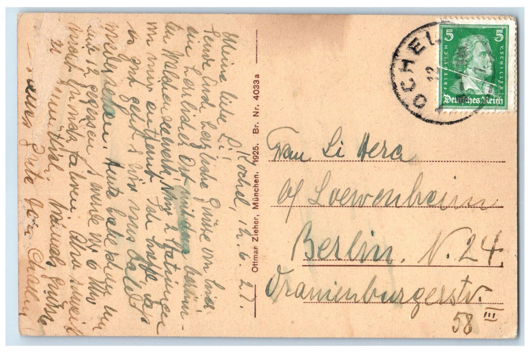 c1910 Kochel-Walchensee Power Plant Germany Posted Antique Postcard