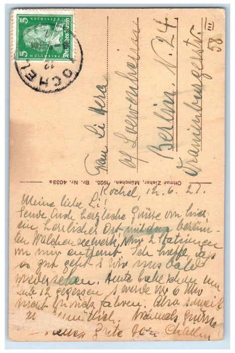 c1910 Kochel-Walchensee Power Plant Germany Posted Antique Postcard