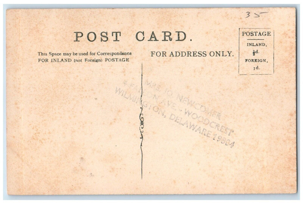 c1910's Old Woman Irish Spinning Wheel John Ruskin Unposted Antique Postcard