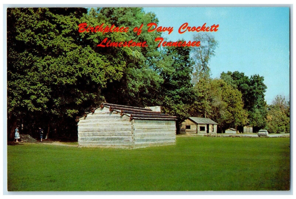 c1960 Birthplace Davy Crockett Exterior Storehouse Limestone Tennessee Postcard