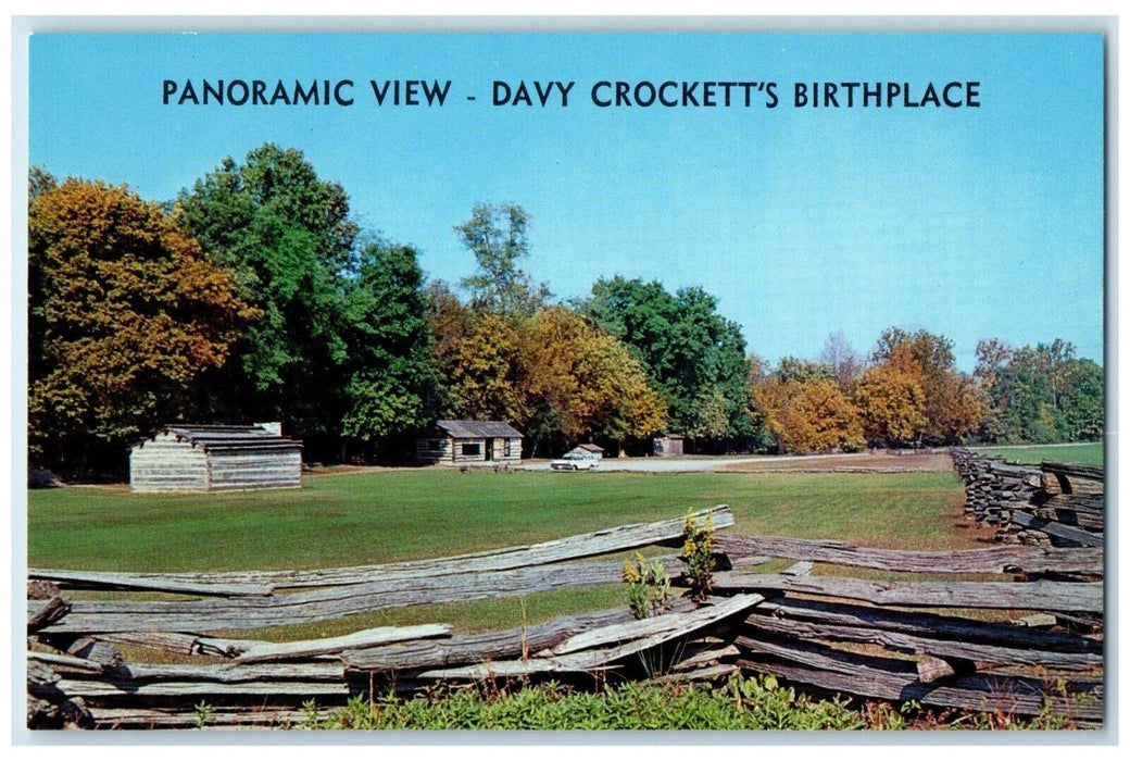 c1960 Panoramic View Davy Crocketts Birthplace Limestone Tennessee TN Postcard