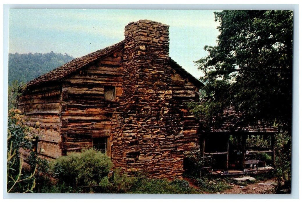c1960 Walker Sisters Cabin Great Smoky Mountains National Park Tenn TN Postcard