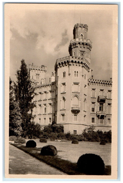 1974 View of Building Deep Above Vitava Czech Republic Vintage Postcard