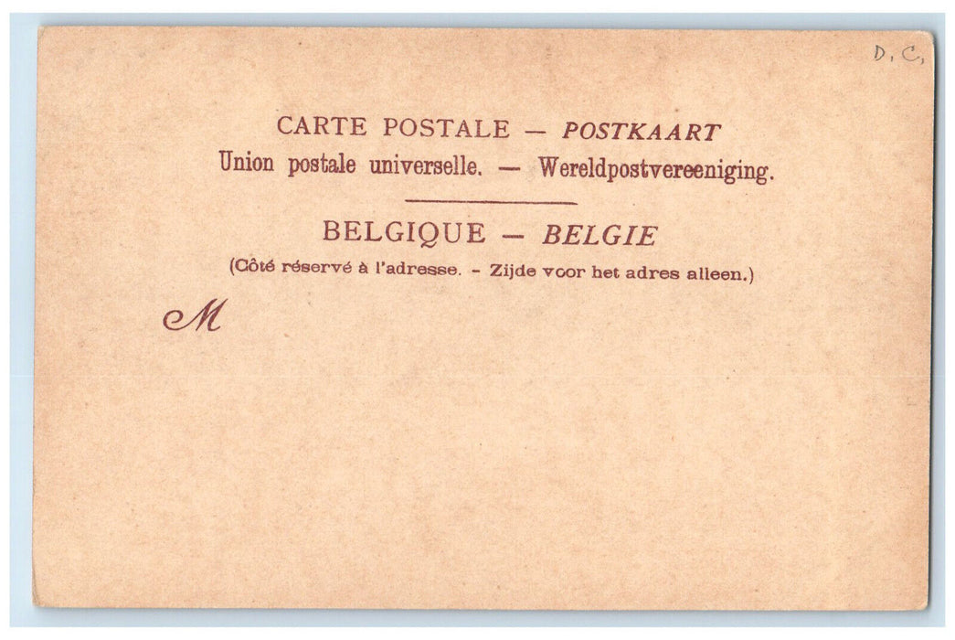 c1905 Lac d'Amour (The Minnewater) Bruges Belgium Antique Unposted Postcard