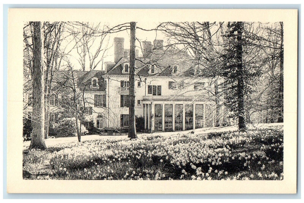 c1940 North View Henry Francis Du Pont Winterthur Field Museum Delaware Postcard