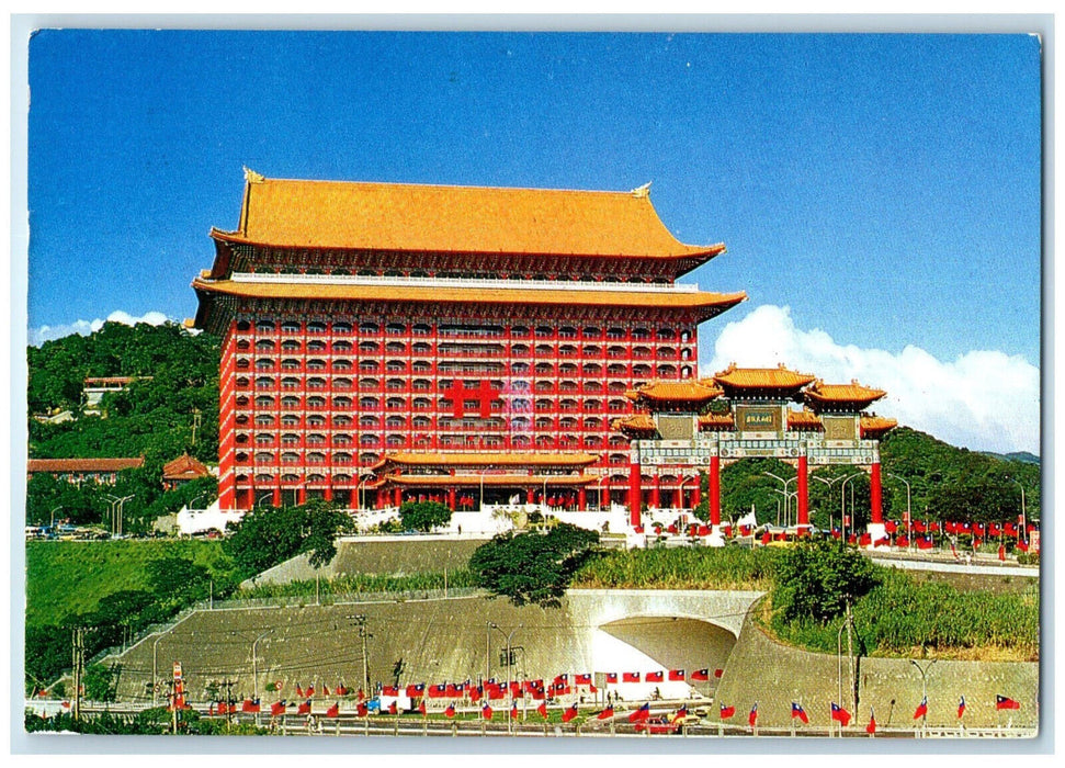 c1960's The Grand Hotel Taipei Taiwan Republic of China Posted Postcard