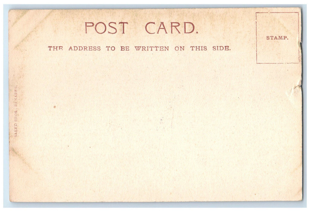 c1940's The Hidden Buddhist City Sarnath India Unposted Vintage Postcard