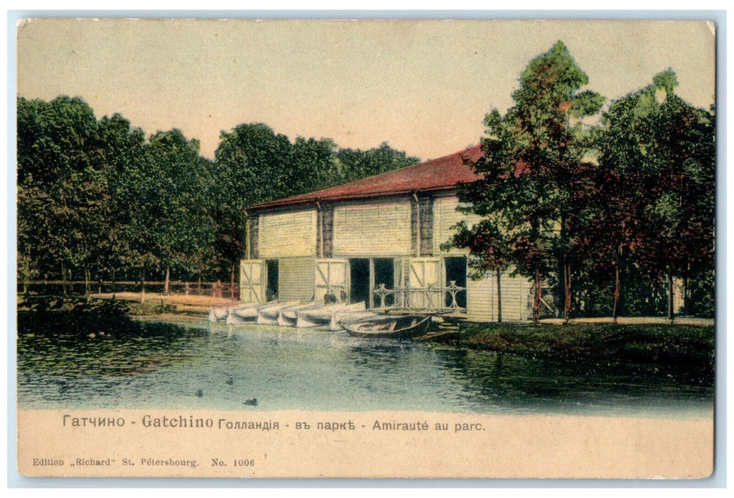 c1905 Gatchino Holland in the Park Amiraute Au Parc Russia Postcard