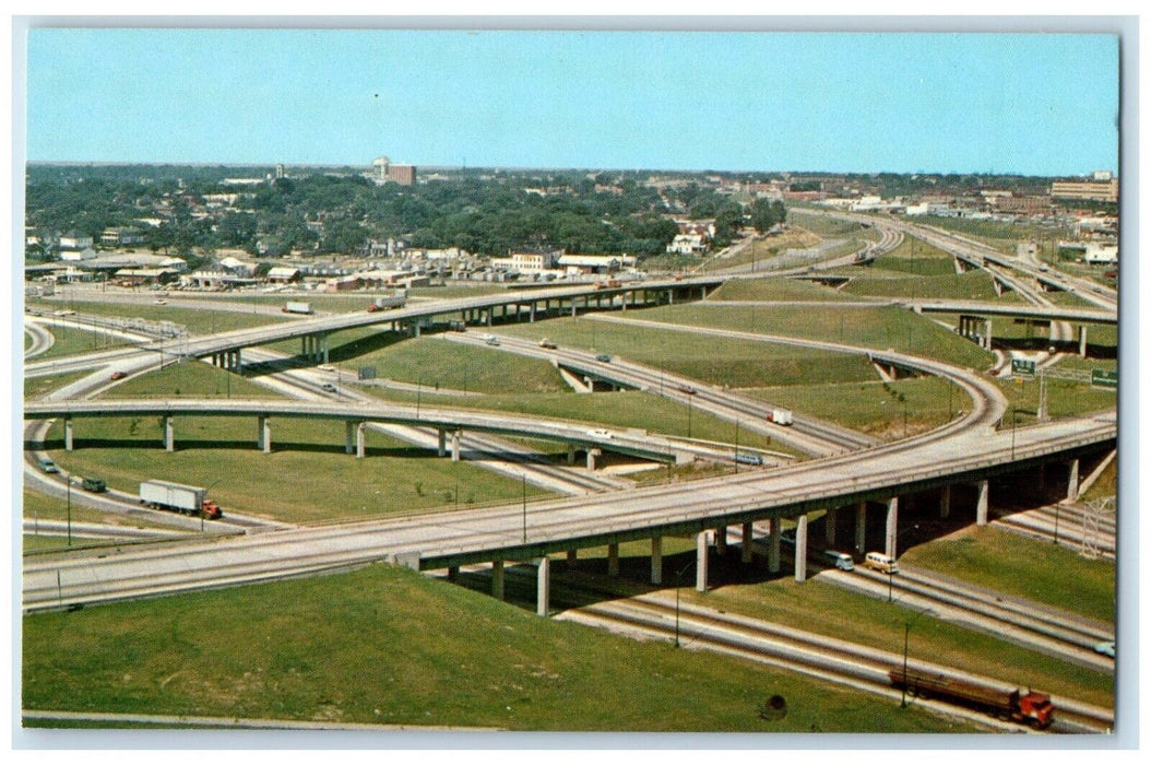 Greetings From Atlanta Georgia GA, Highway Center Of The South Cars Postcard