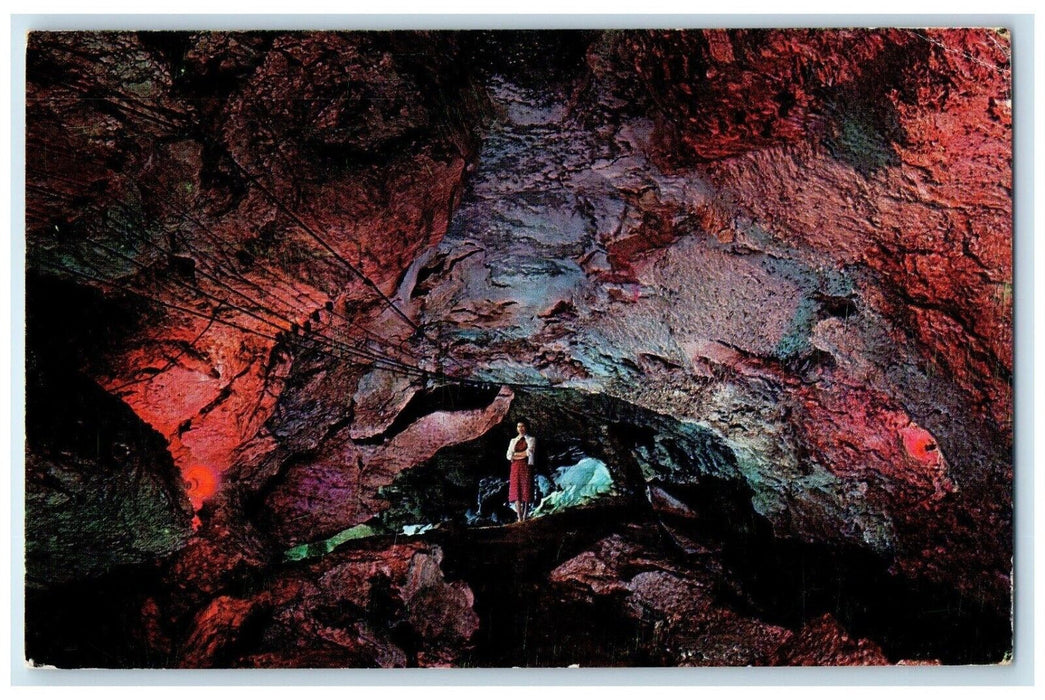 1964 Gypsum Cave Alabaster Caverns Freedom Alva Oklahoma OK Vintage Postcard