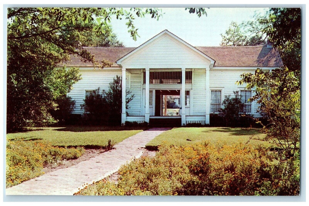 1960 Home General Sam Houston Front View Field Huntsville Texas Vintage Postcard