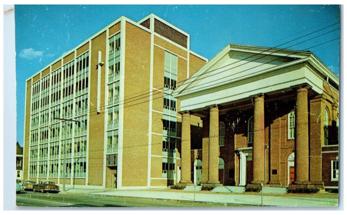 1960 Exterior View First Baptist Church Columbia South Carolina Vintage Postcard