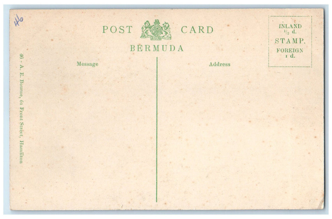 c1910 View of Harrington Sound Road Bermuda Unposted Antique Postcard