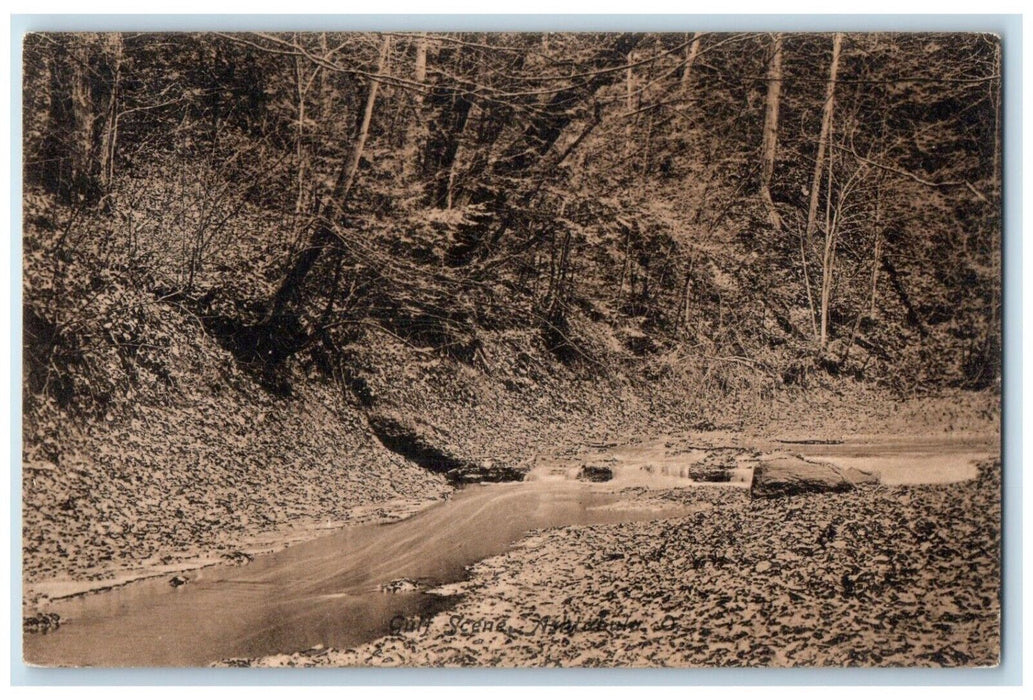 1910 Scenic View Gulf Scene River Ashtabula Ohio Vintage Antique Posted Postcard