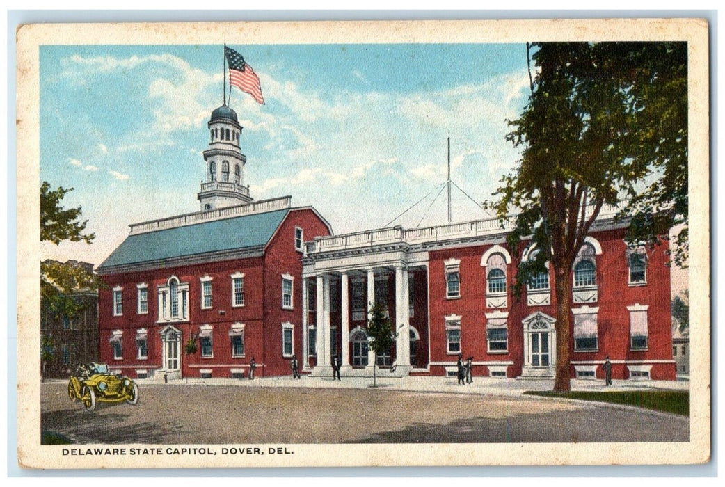 c1920 Exterior View Delaware State Capitol Building Dover Delaware DE Postcard