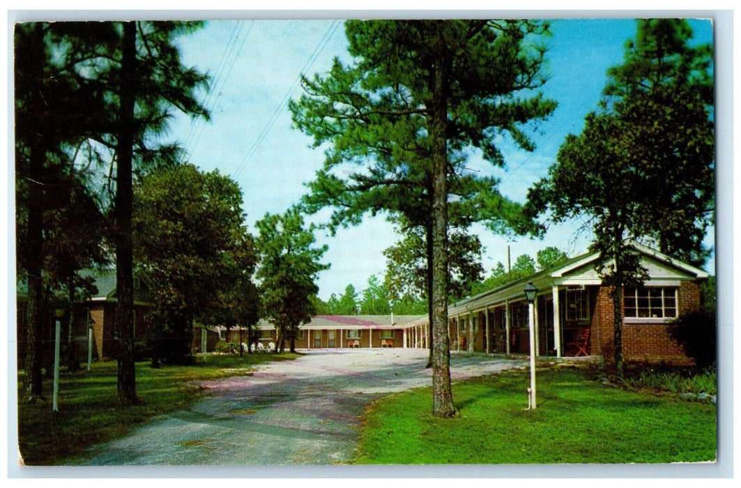 1958 Exterior Travelers Motel Building West Columbia South Carolina SC Postcard