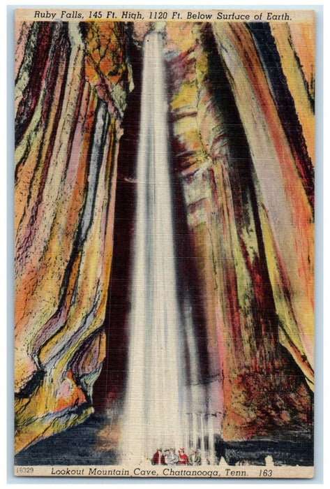 c1940 Lookout Mountain Cave Chattanooga Tennessee TN Vintage Unposted Postcard