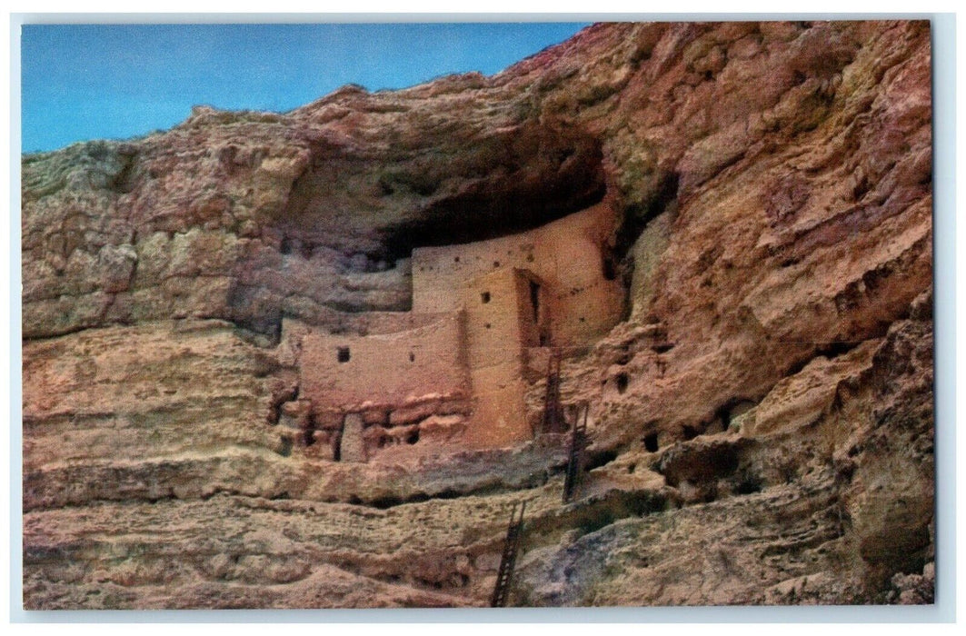 c1960 Castle Cliff Montezuma Castle Prehistoric Indian Prescott Arizona Postcard