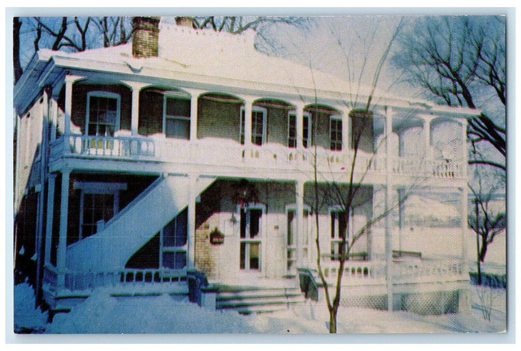 c1960 Col. Dousman's Office Villa Louis Prairie Du Chien Wisconsin WI Postcard