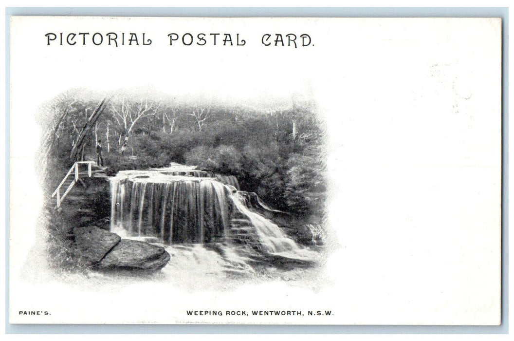 c1905 Weeping Rock Wentworth New South Wales Australia Pictorial Postcard