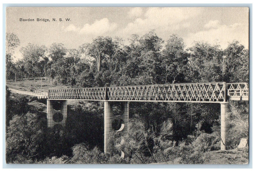c1910 Bawden Bridge New South Wales Australia Unposted Antique Postcard