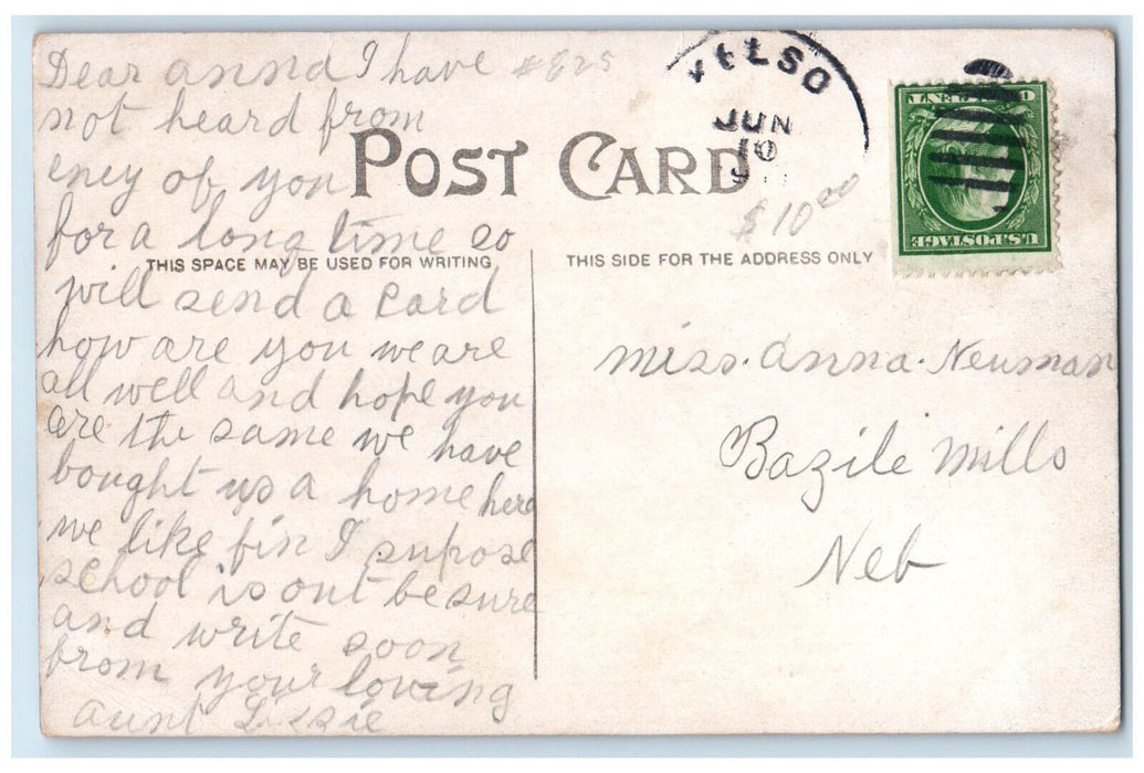 c1910 Boat Canoeing Smelt Fishing Kelso Washington WA Antique Postcard