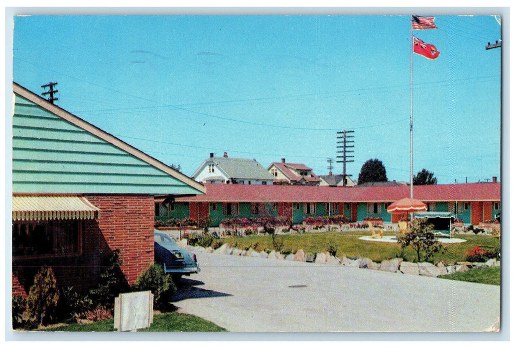 1955 Topper Motel Everett's Finest Motel Washington WA Vintage Postcard