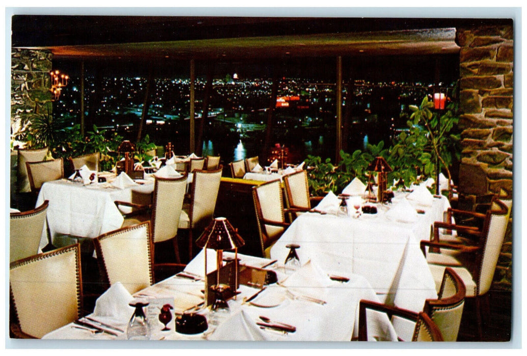 c1960's Canlis Restaurant Dining Room Seattle Washington WA Postcard