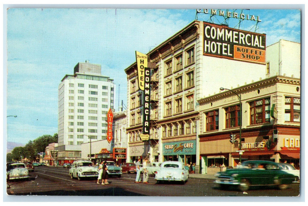 c1950's Hotels Cafes Theaters Yakima Avenue Yakima Washington WA Postcard