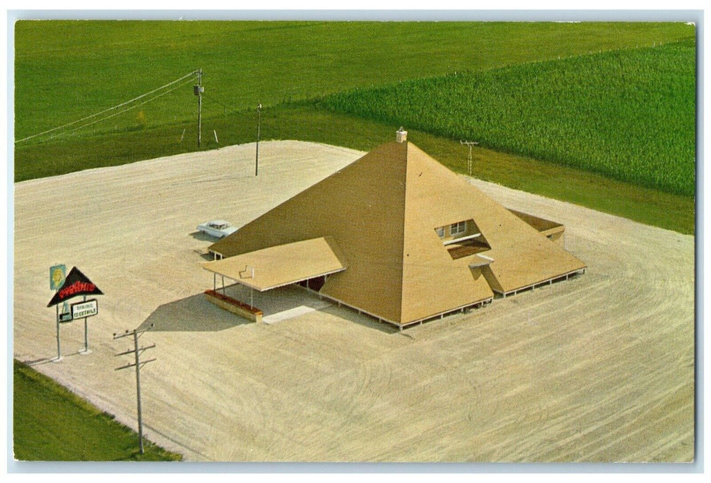 c1960 Bird's Eye View Pyramid Beaver Dam Wisconsin WI Unposted Vintage Postcard