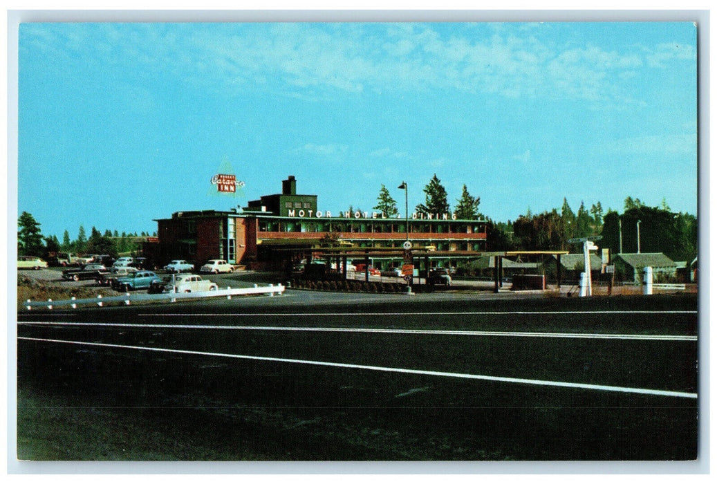 c1950's Desert Caravan Inn Spokane Washington WA Vintage Unposted Postcard