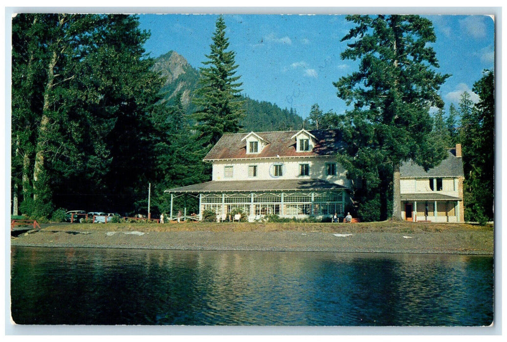c1960's Lake Crescent Lodge Olympic National Park Washington WA Postcard