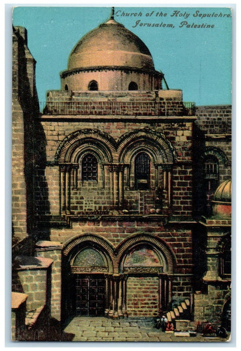 c1910 Church of the Holy Sepulchre Jerusalem Palestines Unposted Postcard