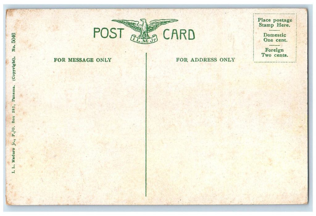 c1910 Maternity Ward Ancon Hospital Panama Antique Unposted Postcard