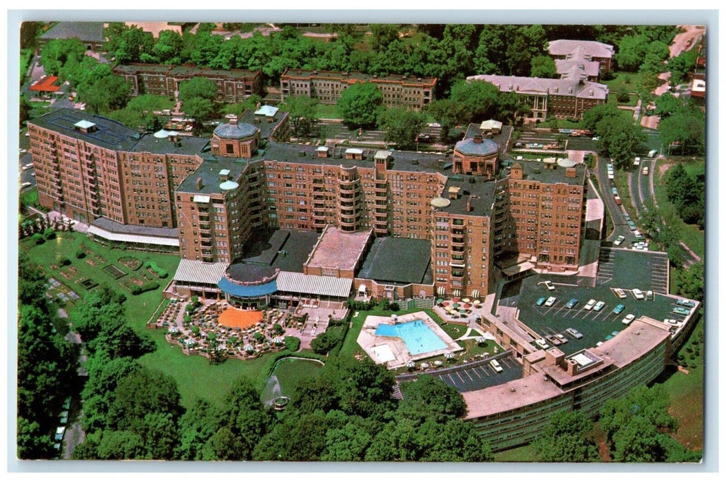 1960 Aerial View Shoreham Hotel Motor Inn Washington DC Antique Antique Postcard