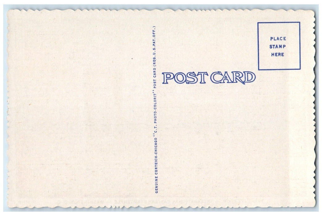 c1940 Treasure Room International Eastern Star Temple Washington DC Postcard