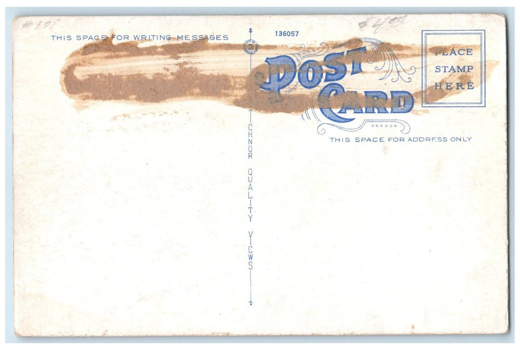 c1940 Robert Treat Paine Monument City Hall Road Taunton Massachusetts Postcard